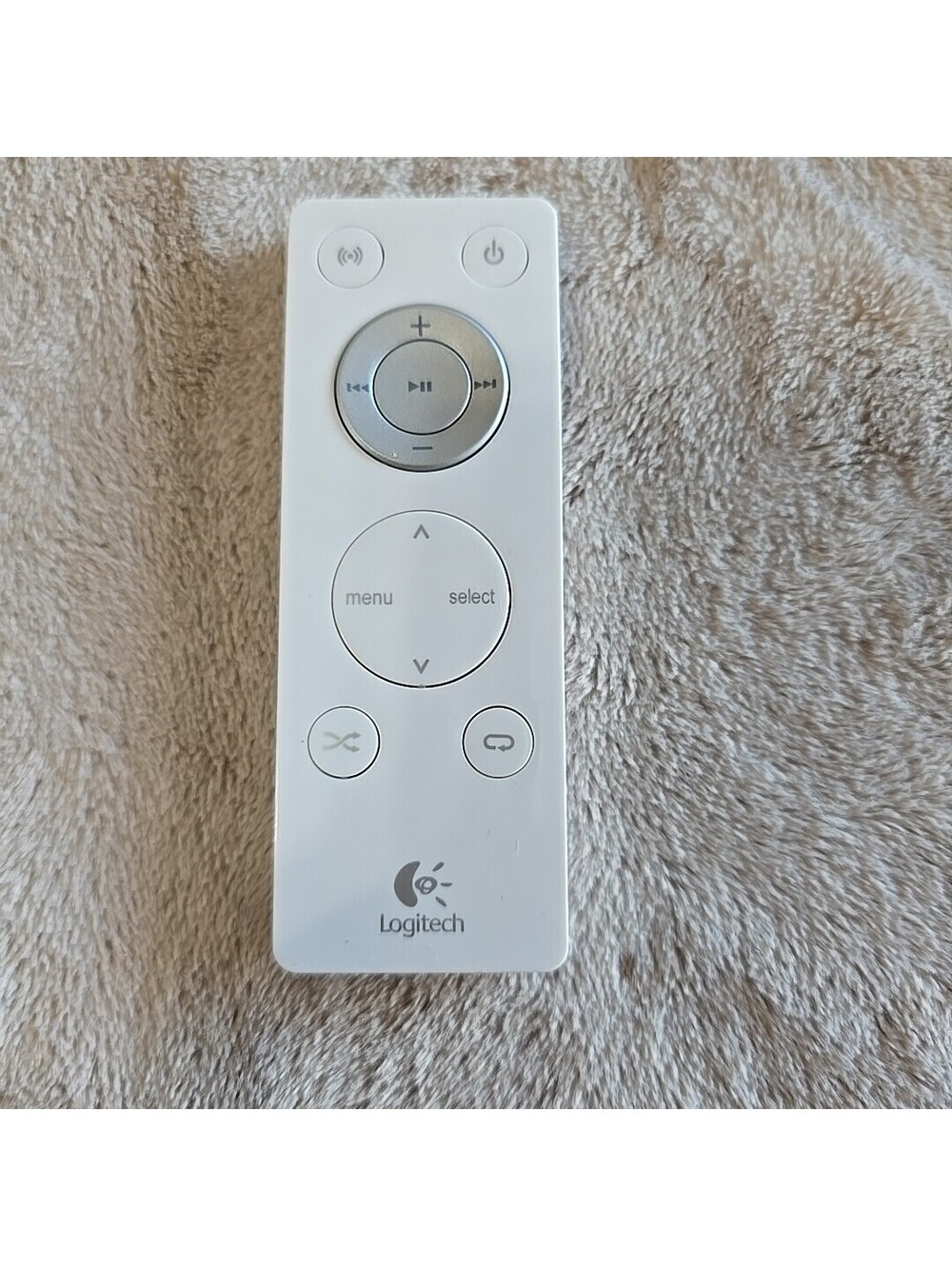 Logitech Mini White Remote Control For Audio Dock OEM - Tested